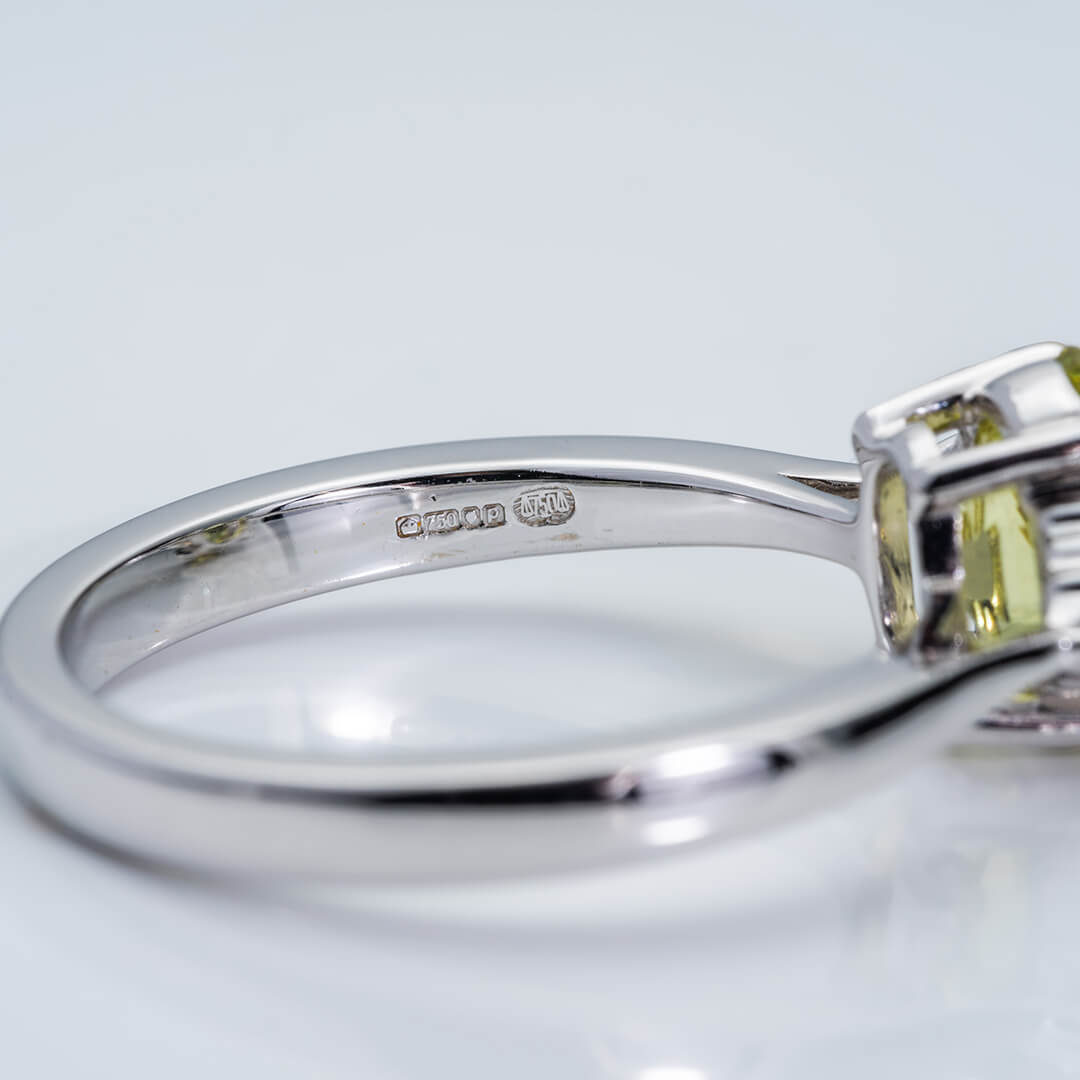 Chrysoberyl and Diamond Ring