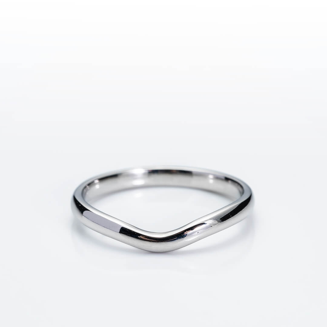Platinum Shaped Wedding Ring