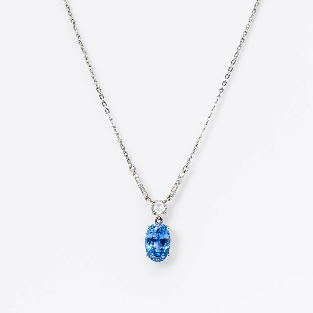 Vintage Sapphire and Diamond Necklace