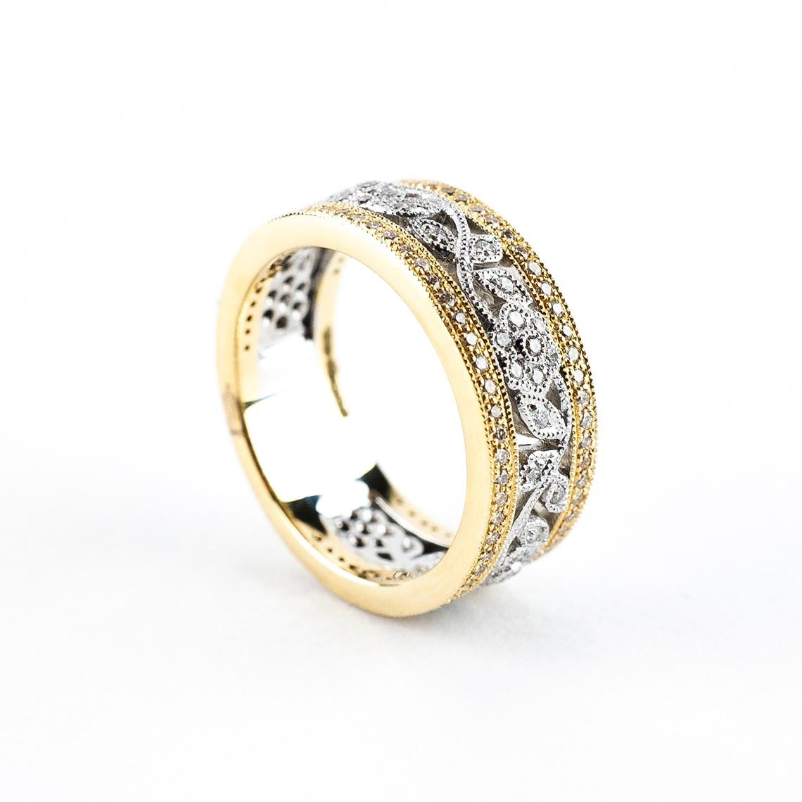 Diamond Eternity Ring, White and yellow gold - McCalls Jewellers (en-GB)
