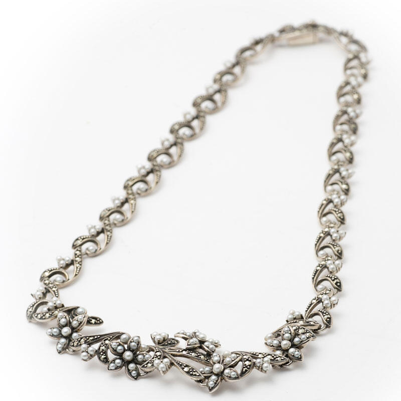 Pearl and Marcasite Necklet